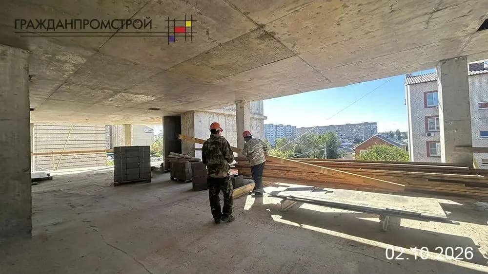 Жилой дом, Ейск, Улица Красная: ход строительства, октябрь 2026