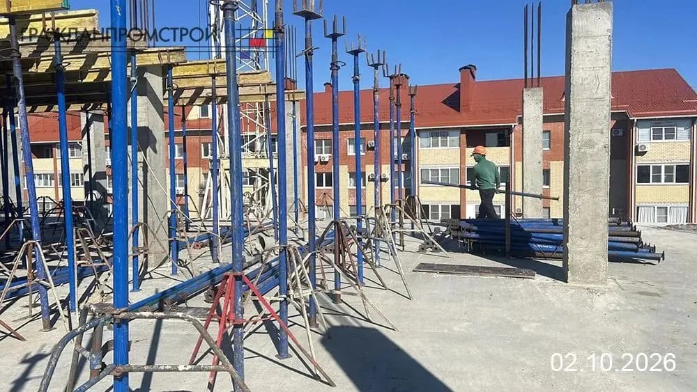 Жилой дом, Ейск, Улица Красная: ход строительства, октябрь 2026