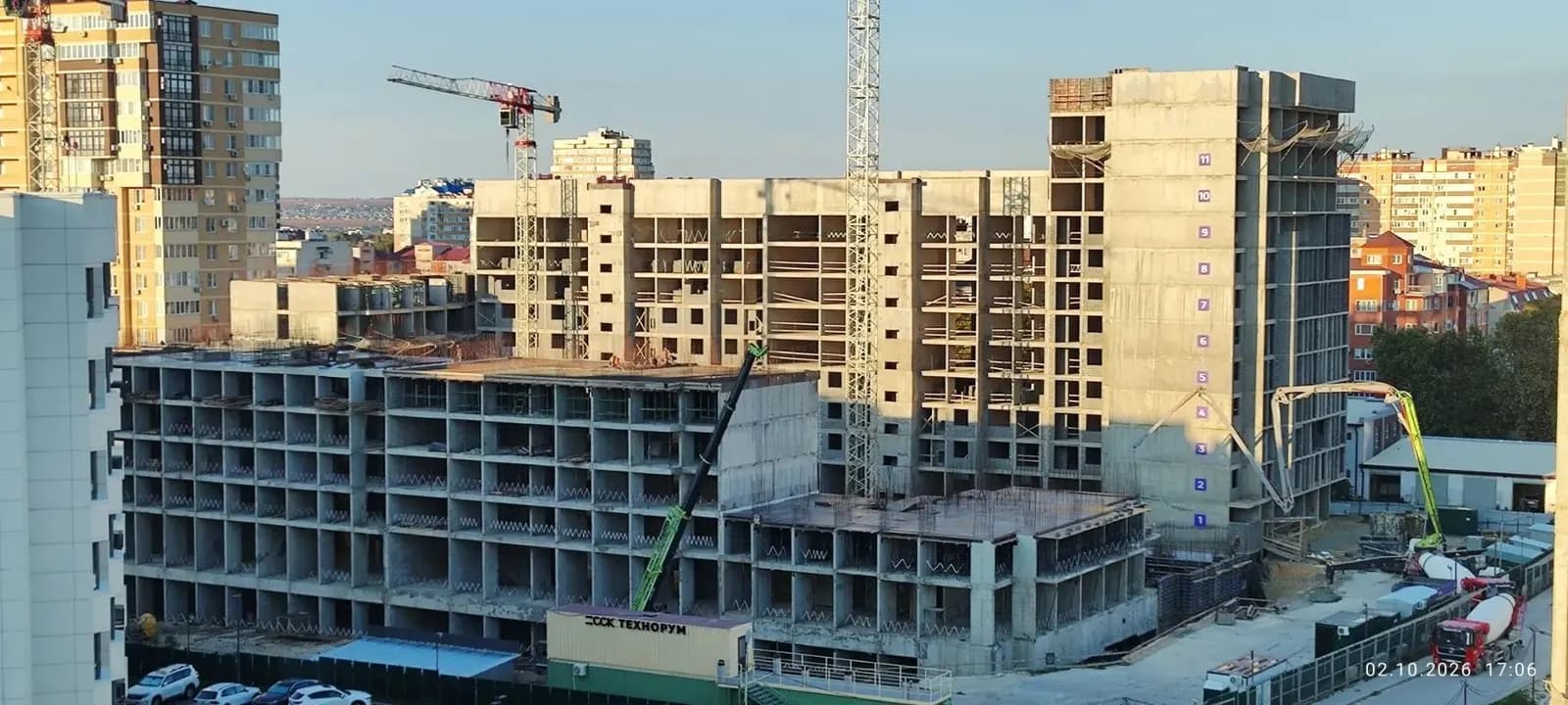 На Высоком берегу: ход строительства, октябрь 2026